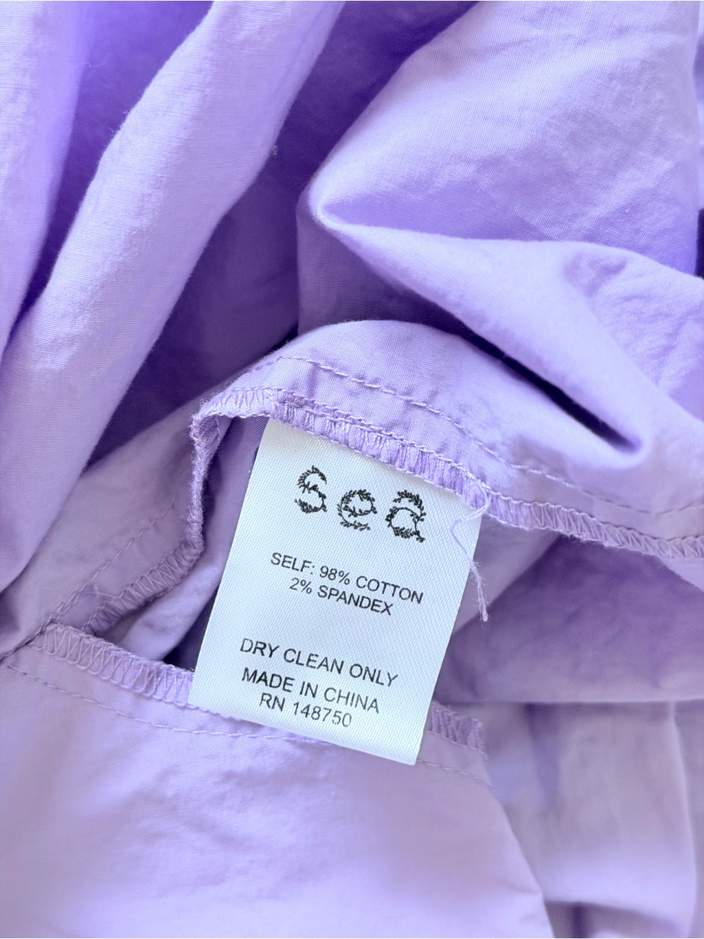 Sea New York Flutter Sleeve Tiered Babydoll Mini Dress Size Medium Purple Pocket — image 6 of 6